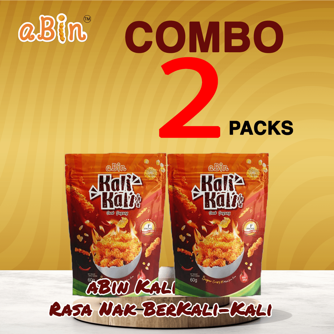 Combo 2 Pack Abin Kali Kali Corn Stick-Spicy Flavor (60g)