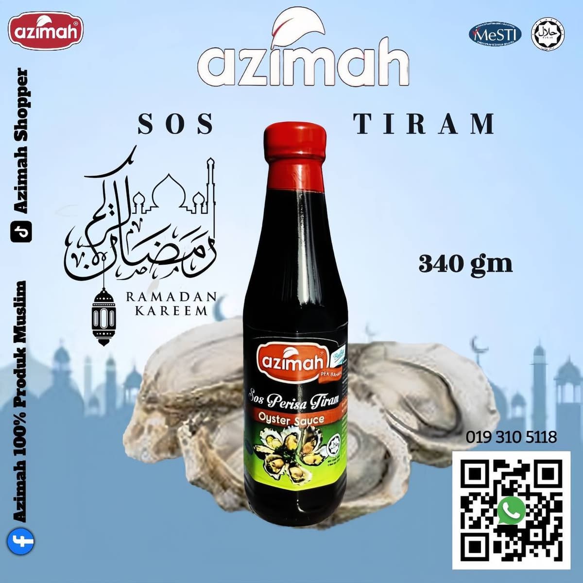 AZIMAH SOS TIRAM 340GM - Image 1