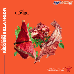 [PAKEJ COMBO] DAGING PEJAL, TULANG RUSUK, TETEL 1.5kg - Thumbnail 1