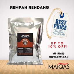 Serbuk Rempah Rendang MaiQas 250g - Thumbnail 1