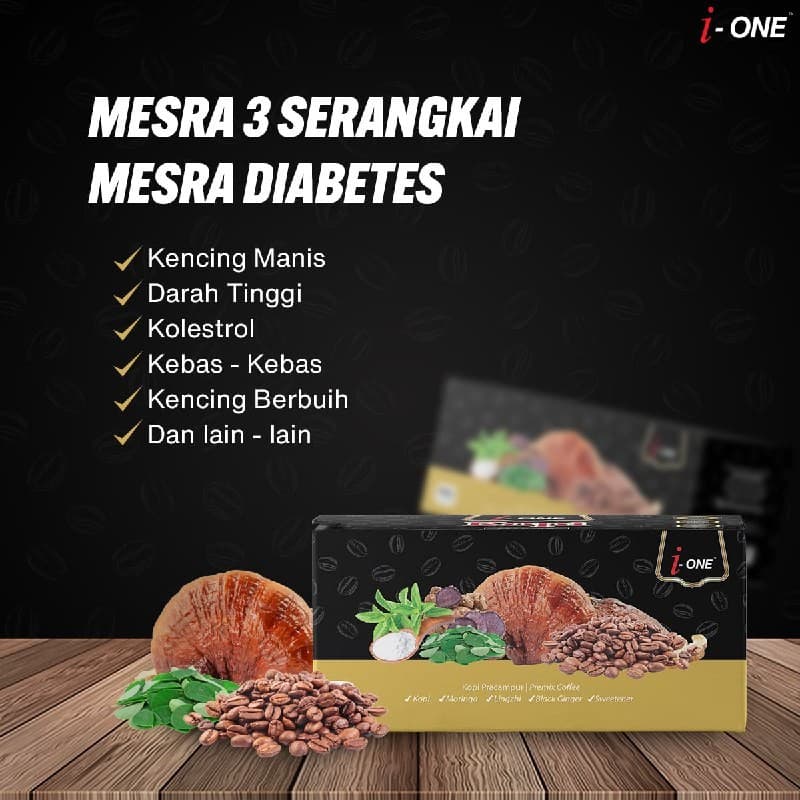 I-ONE KOPI ARABICA PRA CAMPURAN [2KOTAK]