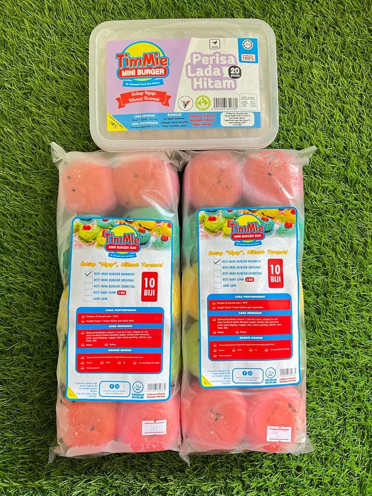 Set Frozen Mini Burger TimMie Lada Hitam