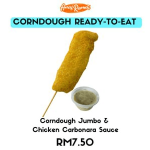 Corndough Jumbo + Chicken Carbonara Sauce Ala Carte AnakRamai