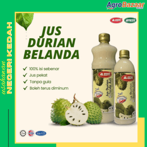 Aleem Jus Pati Buah Durian Belanda Stevia 1L