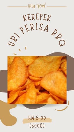 3 Kerepek Ubi Perisa BBQ - Thumbnail 2