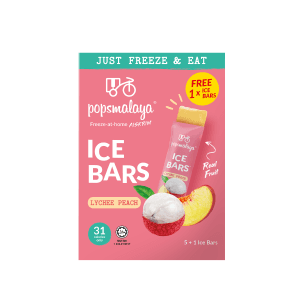 Pops Malaya Ice Bars Laici Peach (45ml x 5 Ice Bars) [Free 1 Ice Bars]