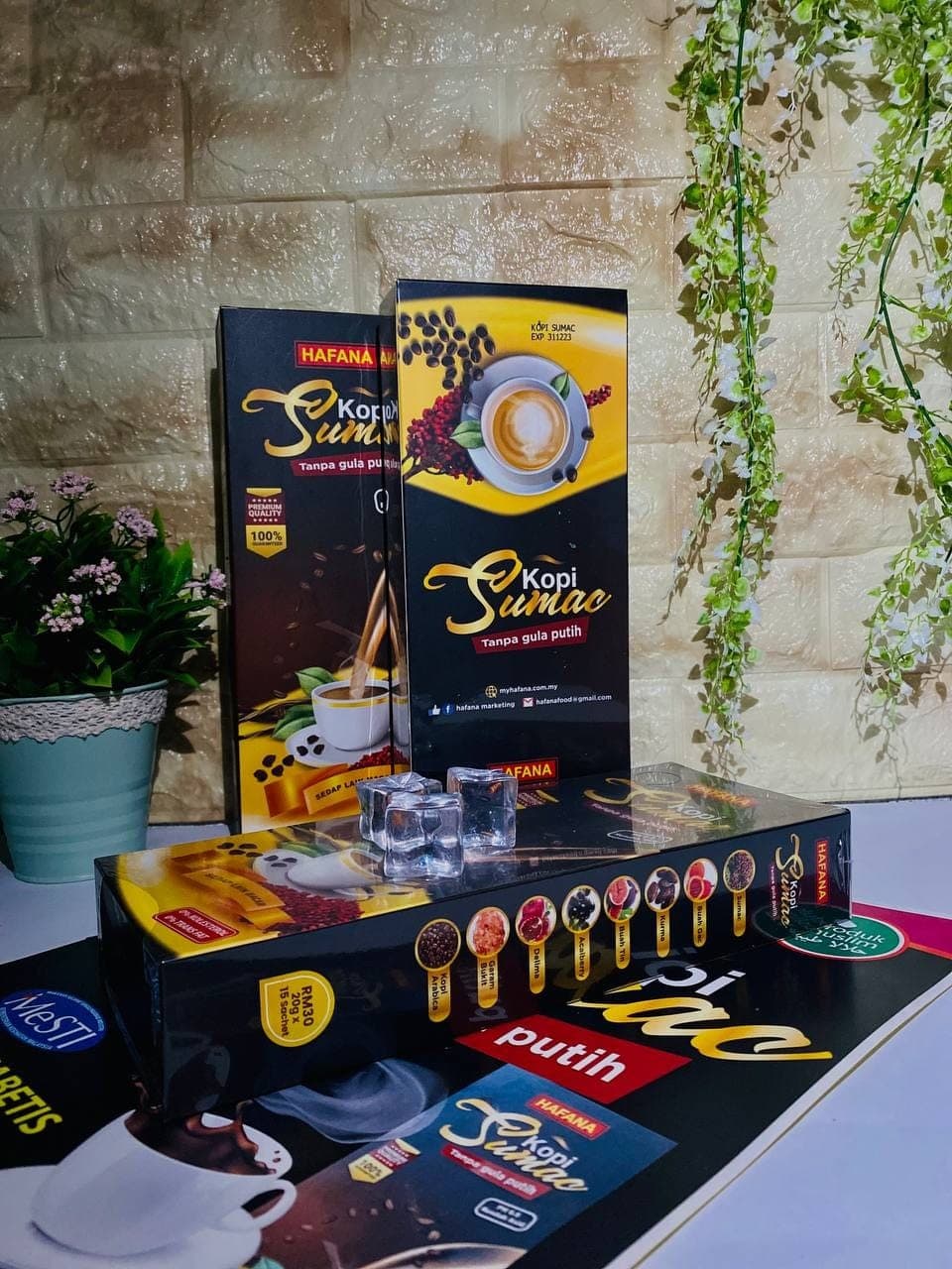 HAFANA Kopi Sumac Tanpa Gula Putih