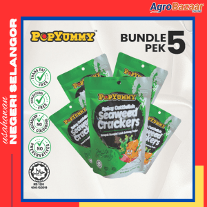 [BUNDLE 5 PEK] Kerepek Rumpai Laut Sotong Pedas Premium POPYUMMY 42g