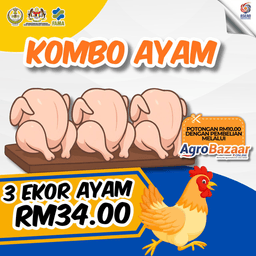 Kombo Ayam Standard 3 ekor RM24.00 sahaja dengan menggunakan baucer ABO - Thumbnail 1