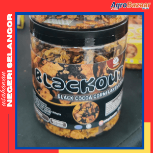 HIDAYAH COOKIES CORNFLAKES BLACKOUT COOKIES / BISKUT CORNFLAKES KOKO HITAM - Image 1