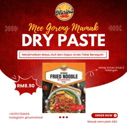 Pes Kering Mee Goreng Mamak Nurins 50g - Thumbnail 1