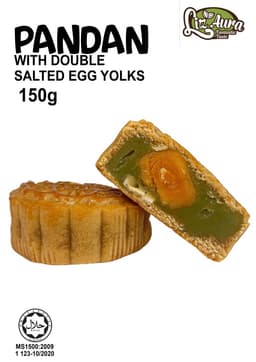 Pandan Mooncake with Double Salted Egg 150g - Thumbnail 2