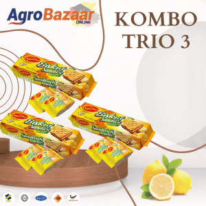 AGROMAS Biskut Sandwich Lemon 125g (Kombo 3) - Image 1