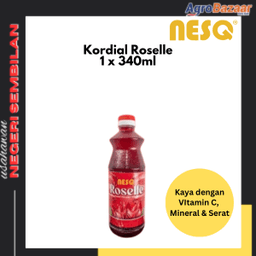 Kordial Roselle 340ml - Thumbnail 1