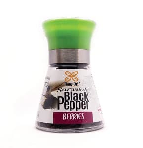 LADA HITAM SARAWAK  GRINDER / NANG ORI BLACK PEPPER BERRIES GRINDER 50g