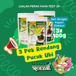 3 Pek Rendang Pucuk Ubi Crispy Mama Roezal (SELF PICKUP) - Thumbnail 1