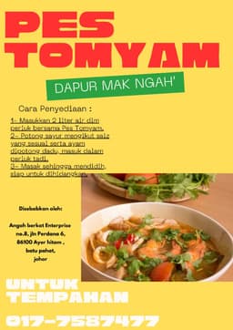 PES TOMYAM DAPUR MAK NGAH' - Thumbnail 2