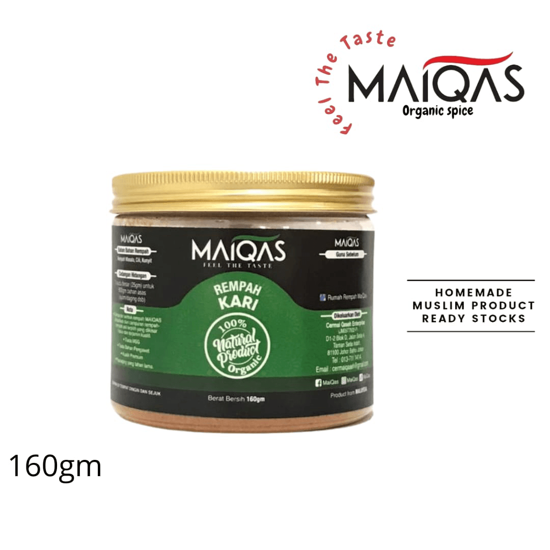 Serbuk Rempah Kari MaiQas 160g