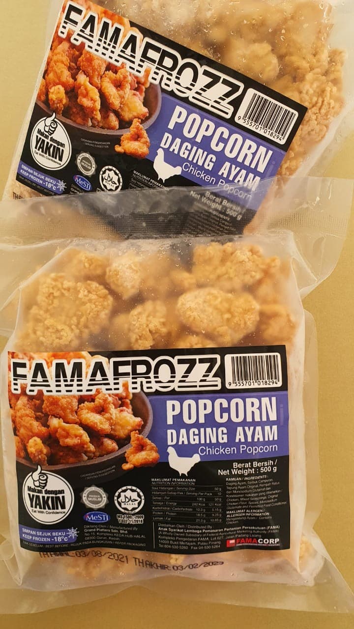 Famafrozz Popcorn Daging Ayam - Image 1