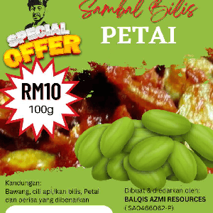 [Ready Stock]Sambal Bilis Petai 100gram - Image 1