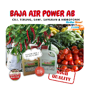 BAJA AB POWER AB HIGH QUALITY SIRAMAN HIDROPONIK HIDROPOT @1000ml
