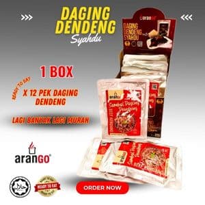 DAGING DENDENG SYAHDU ( 1 KOTAK : 12 PEK ) - Image 1