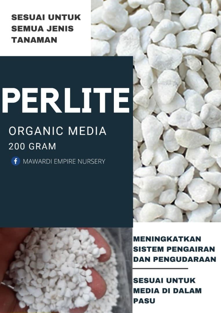 perlite. 200g/1-2L. organic media. volcanic perlite