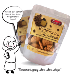 BISKUT BUTTERSCOTCH CIP COKLAT - Thumbnail 1