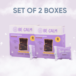BE CALM Ashwagandha Brownie (25g x 8 bars) - 2 BOXES - Image 1