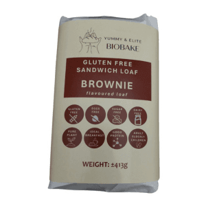 Roti tepung beras- brownie (gluten free sandwich loaf)