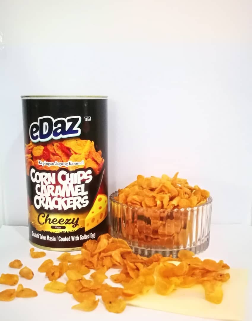 Corn Chips Caramel Cracker Salted Egg Cheezy 110g