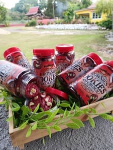 (Handle by Seller) Brownies Cookies Red Velvet borong 10 botol - Thumbnail 1