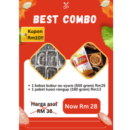 BEST COMBO / 1 bekas bubur as-syura / 1 paket kuaci rangup (180 gram) - Thumbnail 1