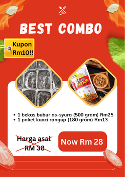 BEST COMBO / 1 bekas bubur as-syura / 1 paket kuaci rangup (180 gram) - Thumbnail 2