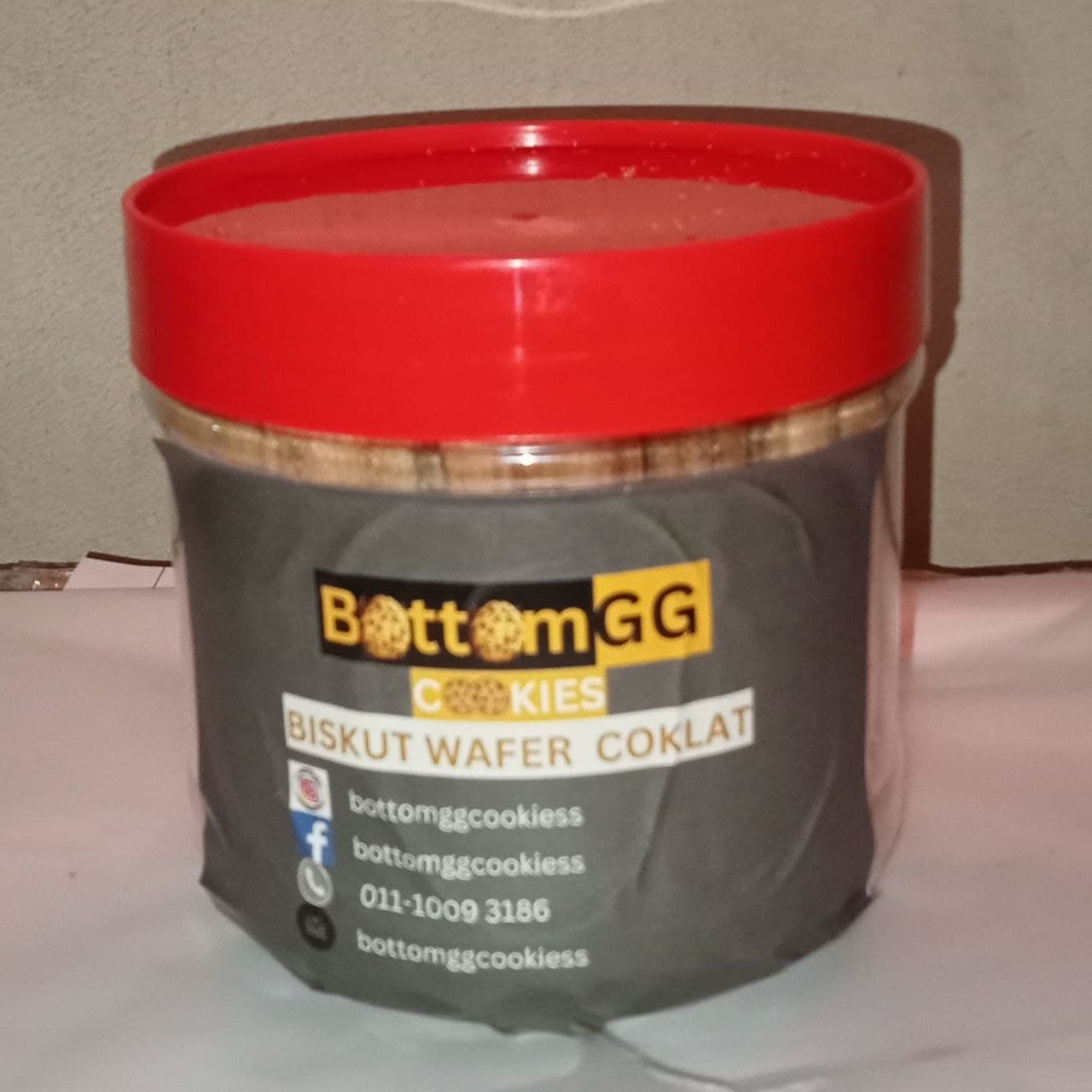 biskut wafer coklat