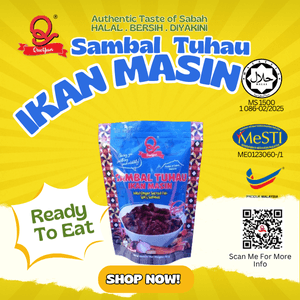 QueYun Sambal Tuhau Ikan Masin 70g - Image 1
