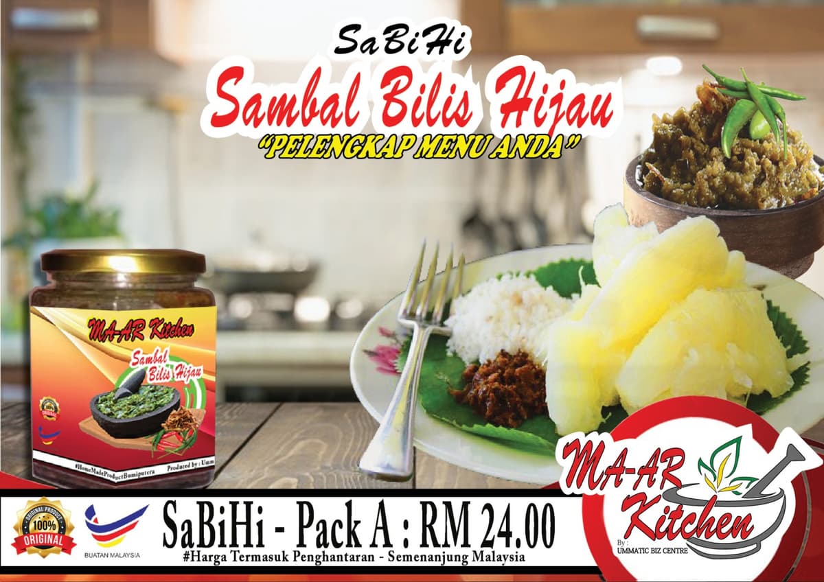 Sambal Bilis Hijau - Pack A - Image 1