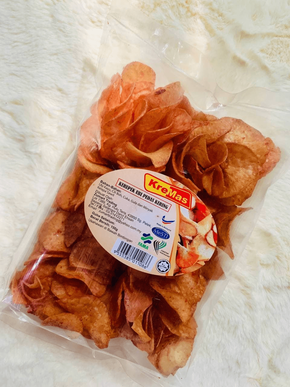 Zumart Kerepek Ubi Pedas Kering 450gram