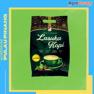 LASUKA COFFEE 12 SACHET  DENGAN SUSU OAT, SACHA INCHI, GOJI BERI, SUSU KAMBING DAN GULA NANO