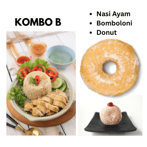 NASI AYAM + DONUT + BOMBOLONI - Image 1