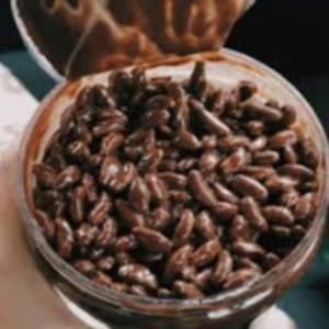 Bubble rice coklat leleh