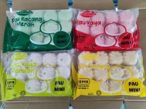 PAU MIRA MINI BIASA(KACANG MERAH,KAYA,KELAPA)