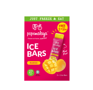 Pops Malaya Ice Bars Mangga (45ml x 5 Ice Bars) [Free 1 Ice Bars] - Image 1