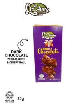Dark Chocolate Bar 50g - Thumbnail 2