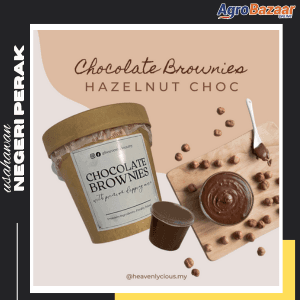 Heavenlycious.my Brownies in Tub with Dipping Sauce - Hazelnut Choc