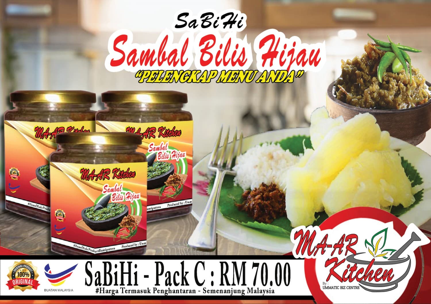Sambal Bilis Hijau - Pack C