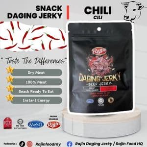 HALAL! SNEK DAGING JERKY (50GM) - CHILI/CILI - Image 1