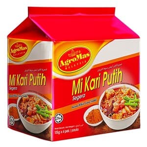 AGROMAS MI KARI PUTIH 105gm x 4 packet - Image 1