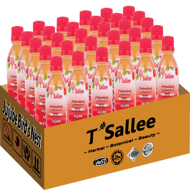 30 Bottles Sarang Burung Walit / MINUMAN SARANG BURUNG KURMA MERAH/ JUJUBE WITH BIRD'S NEST DRINK [LOW SUGAR]