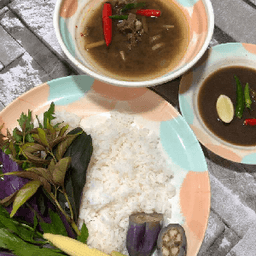 Nasi Ulam set daging singgang - Thumbnail 1